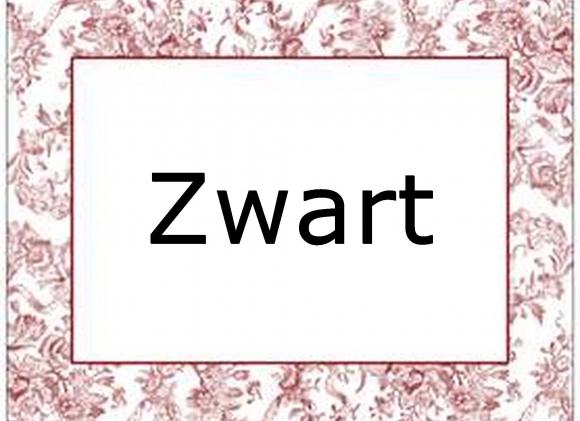 Zwart